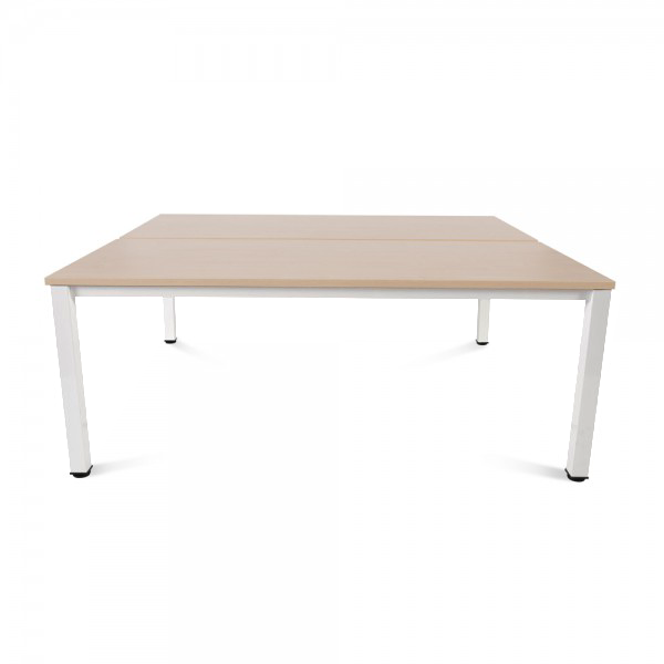 Mesa Executive rect. doble est. Blanco 160x163