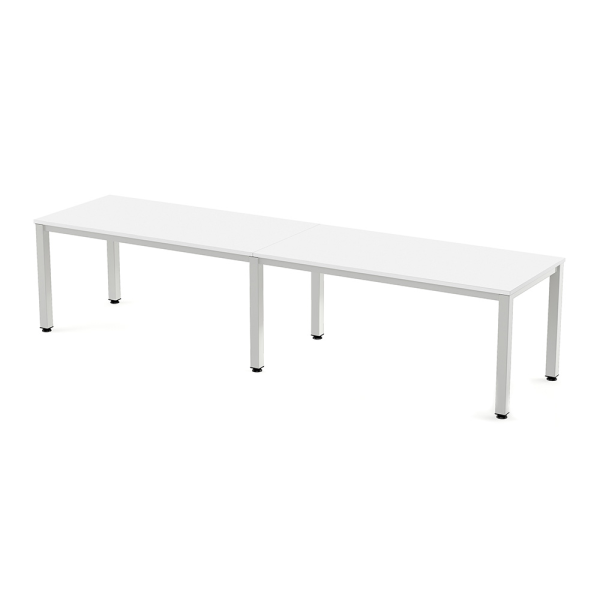 Mesa Executive rect. doble est. Blanco 320x80