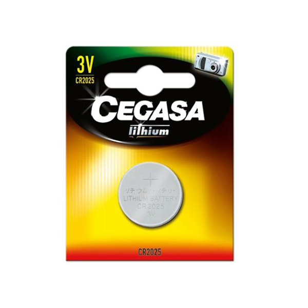 Pilas botón Cegasa Lithium CR2025 3V