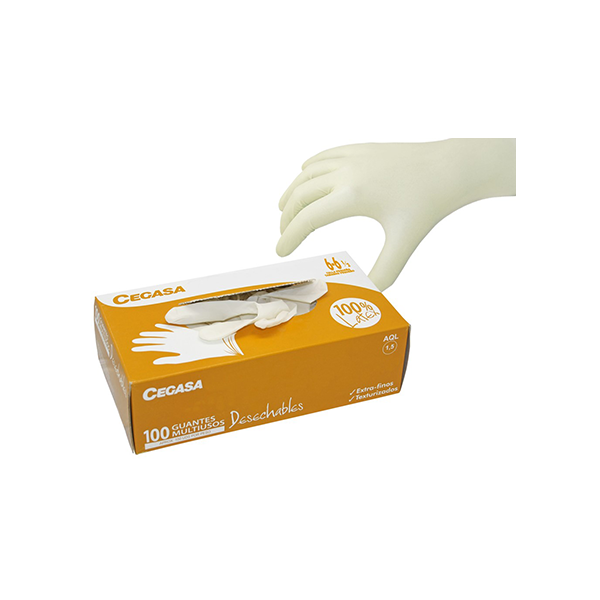 triste Tristemente retroceder Guantes látex Cegasa zap Talla pequeña 6 / 6.5 - Material escolar, oficina  y nuevas tecnologias