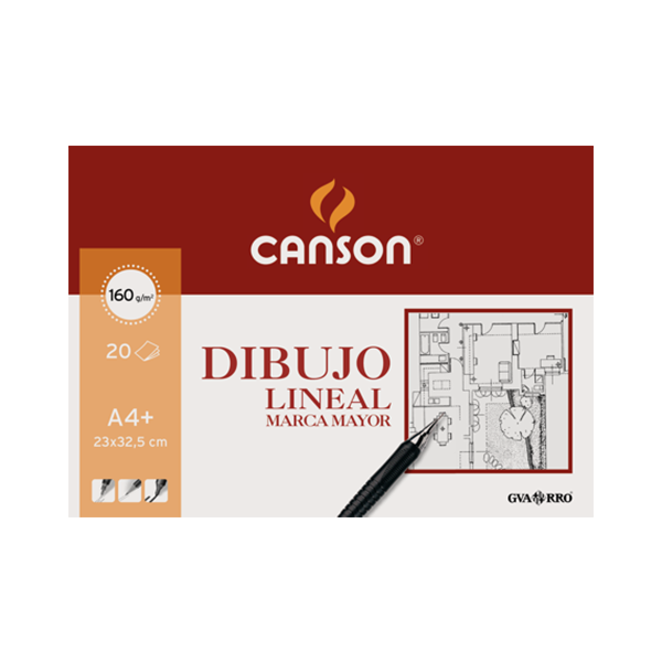Bloc Canson dibujo lineal A4*