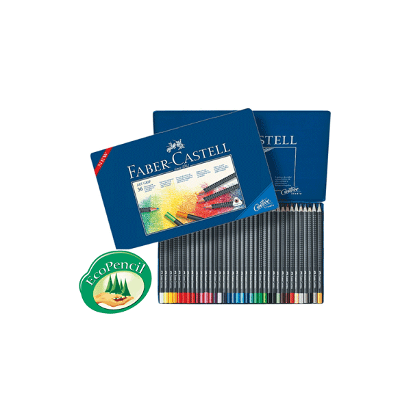 Estuche metal 24 lápices acuarelables Faber-Castell - Material escolar,  oficina y nuevas tecnologias