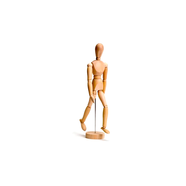 Maniquí articulado madera 14 cm
