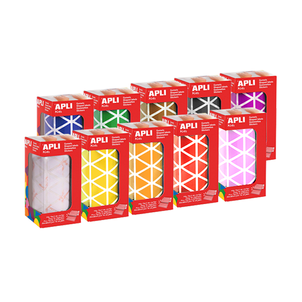 Rollo gomets triangulos 20 mm