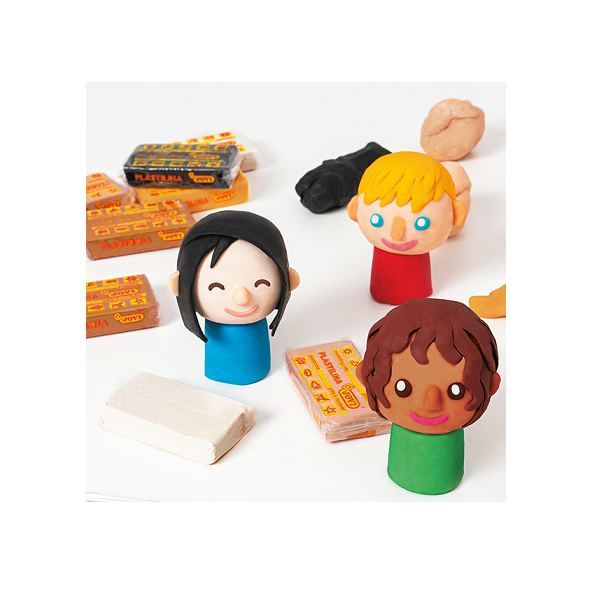 Plastilina Jovi multi cultural 50 g Caja 6 u.