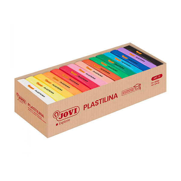 Plastilina Jovi grande 350 . Caja 15 u. surtida