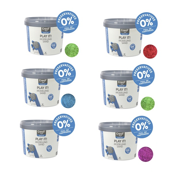 Arena colores para modelar creall 750 g