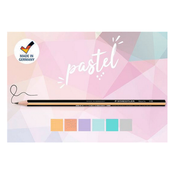 Lápiz Staedtler Noris 118 Slim. Pastel line. Bote 72