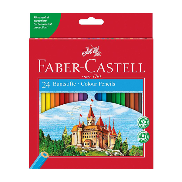 Ecolápiz color Faber-Castell. Estuche 24 u.