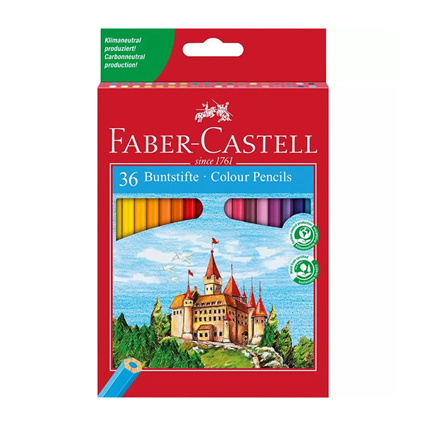 Ecolápiz color Faber-Castell. Estuche 36 u.