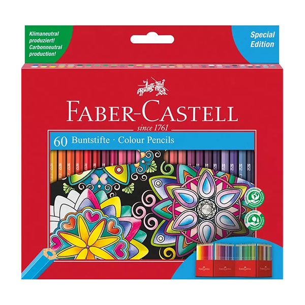 Ecolápiz color Faber-Castell. Estuche 60 u.