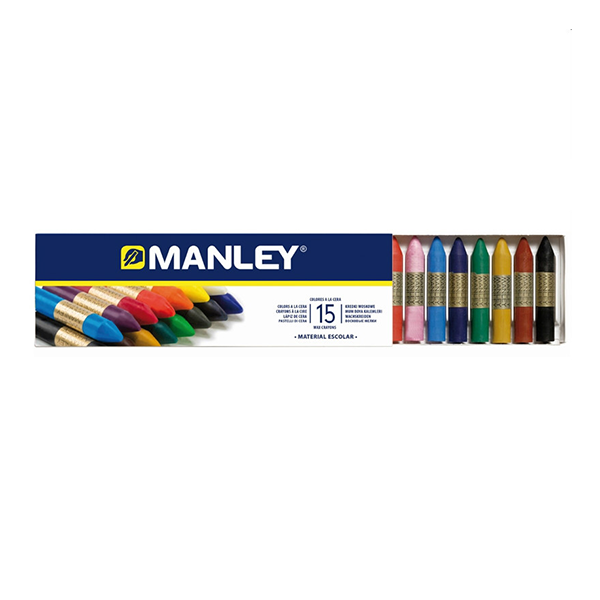 CERAS MANLEY 15-Colores (Uso Escolar) » OFIPAPEL
