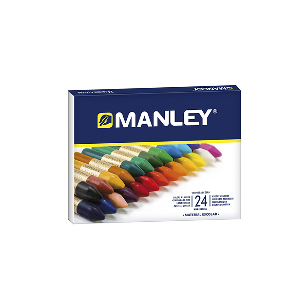 Manley Ceras 6 Unidades | Ceras de Colores Profesionales | Estuche de Ceras  Blandas de Trazo Suave | Pueden Mezclarse los Colores | Colores Surtidos