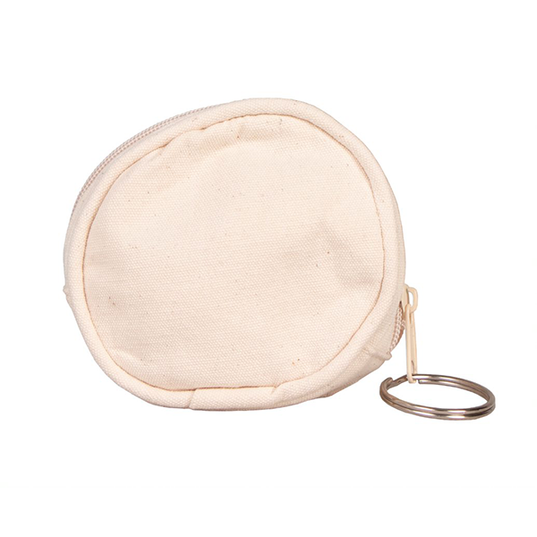 Monedero algodón redondo 8,5 x Ø3 cm