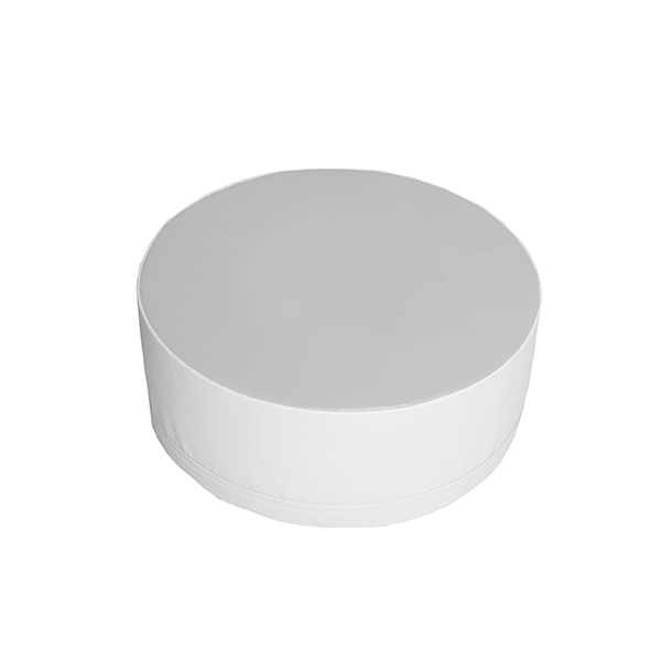 Puf cilindro Ø50 cm alt. 25 cm Blanco