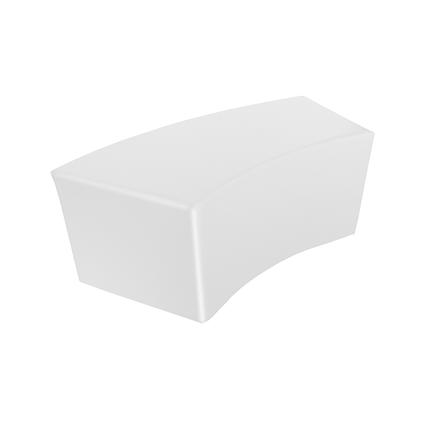 Módulo curvo grande 107x55x28 cm Blanco
