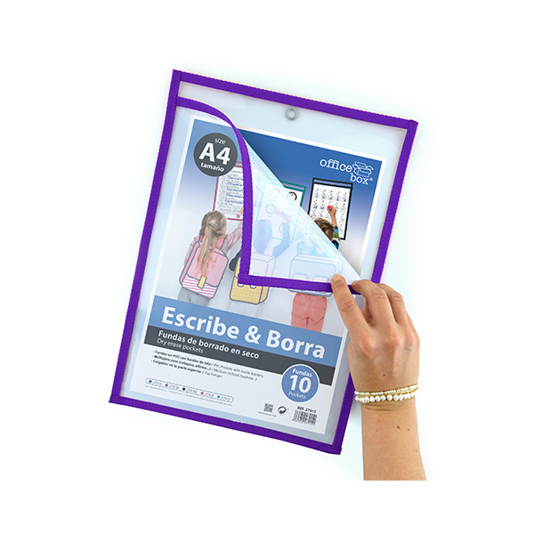 Pack de 10 fundas escribe y borra