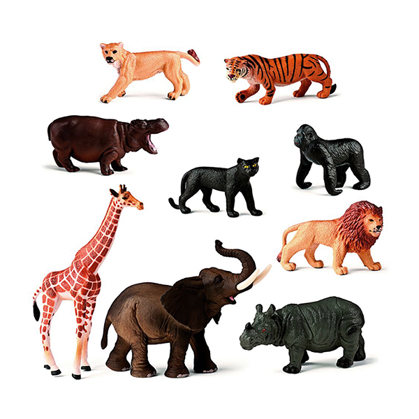 datos nada Mutuo Animales selva 9 figuras - Material escolar, oficina y nuevas tecnologias