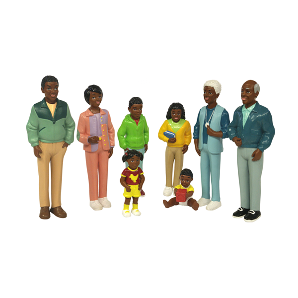 Familia africana 8 figuras