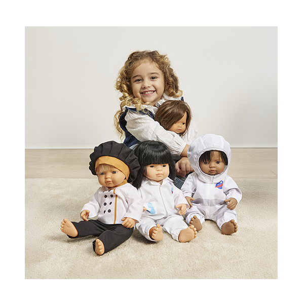 Set de 6 conjuntos profesiones 38 cm