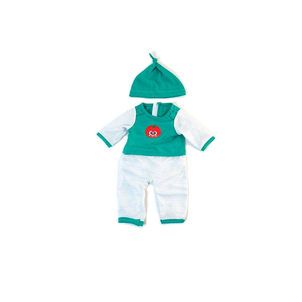 Pijama frío Verde rayas 38 cm.