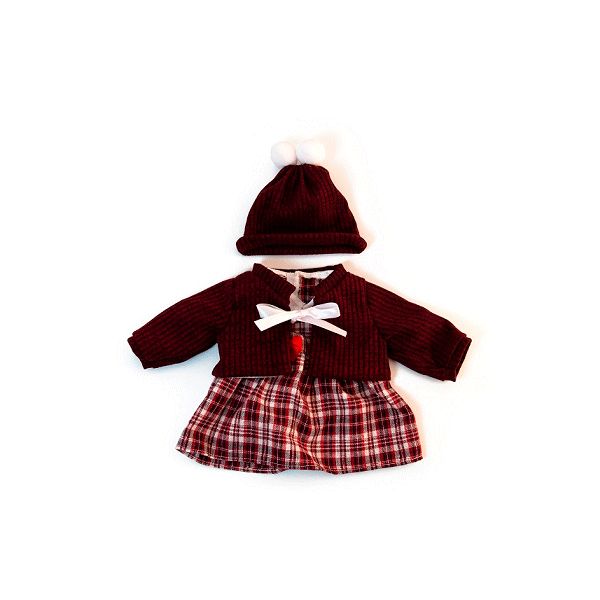 Conjunto frio vestido 38 cm.