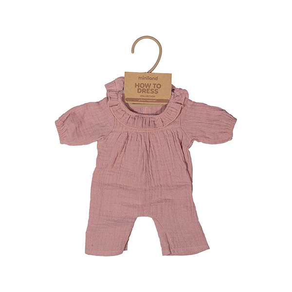 Pijama rosa gorro 38 cm