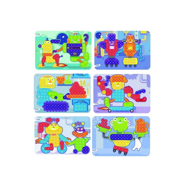 Láminas robots pegs 15 mm Pack 6
