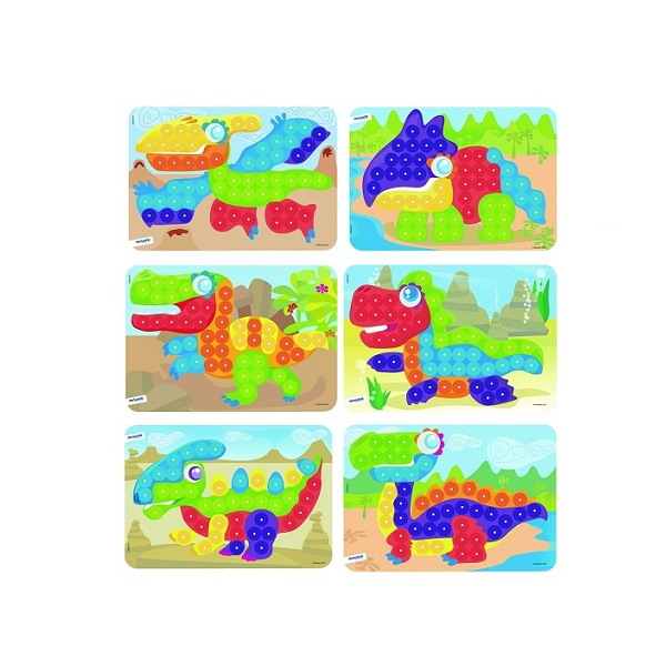 Láminas dinos pegs 20 mm Pack 6