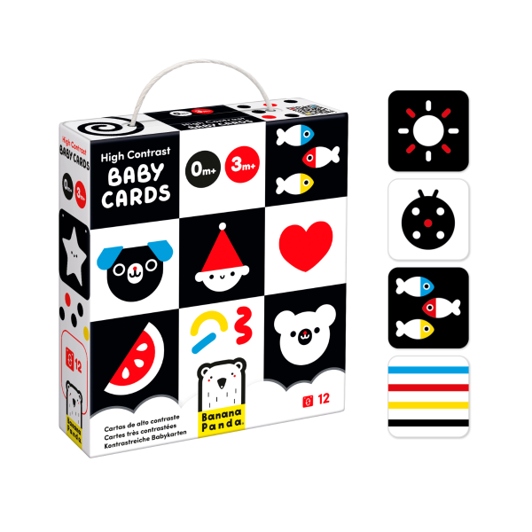 Tarjetas de alto contraste para bebés