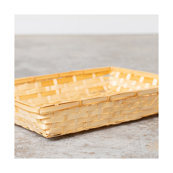 Bandeja rectangular bambú 45x34x10 cm