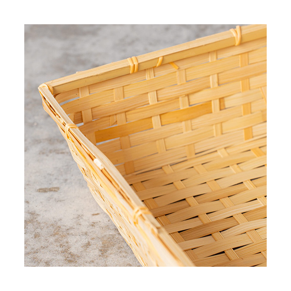 Bandeja rectangular bambú 45x34x10 cm