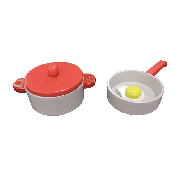 Cocina de madera con 8 utensilios