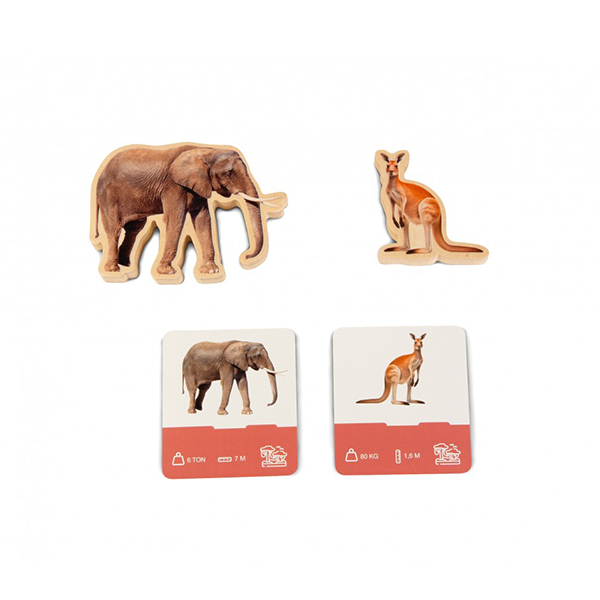 Encaje de madera animales de la selva
