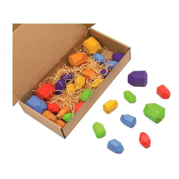 Rocas colores madera