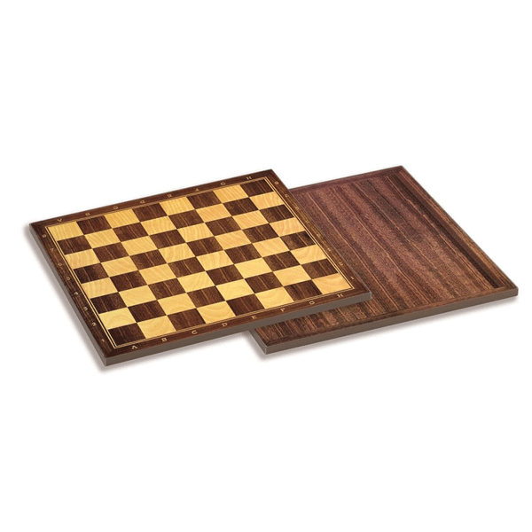 Tablero ajedrez madera 40x40 cm.