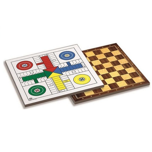 Tablero parchís - ajedrez 40x40 cm