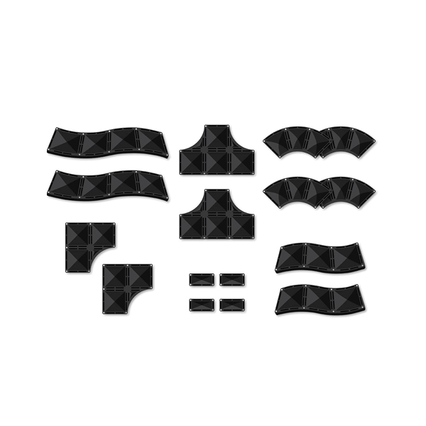 Rampas e intersecciones Connetix pack 16 u.