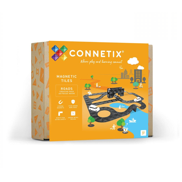 Carreteras creativas Connetix pack de 48 u.