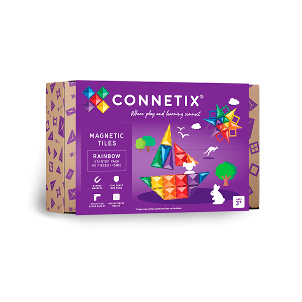 Connetix arcoíris pack iniciación 60 piezas