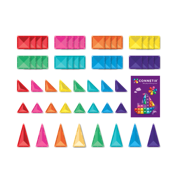 Connetix Bright Starter pack 56 piezas