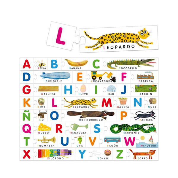 Alfabeto táctil Montessori