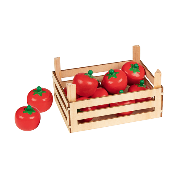 Tomates en caja madera