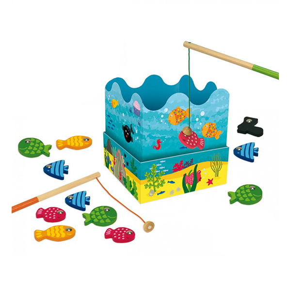 Juego la pesca madera