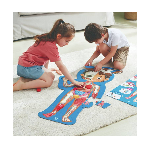 Puzzle gigante el cuerpo humano