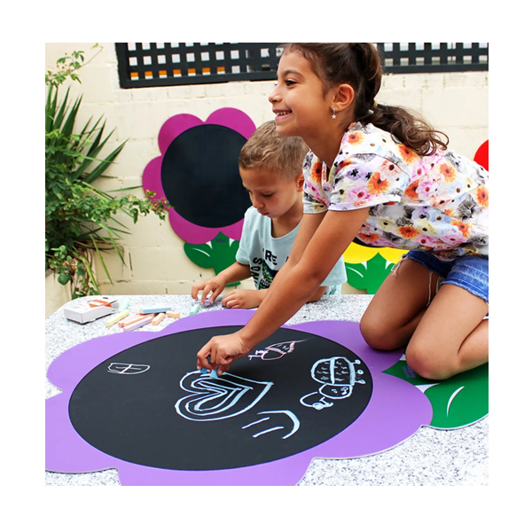 Set de 5 pizarras en forma de flor