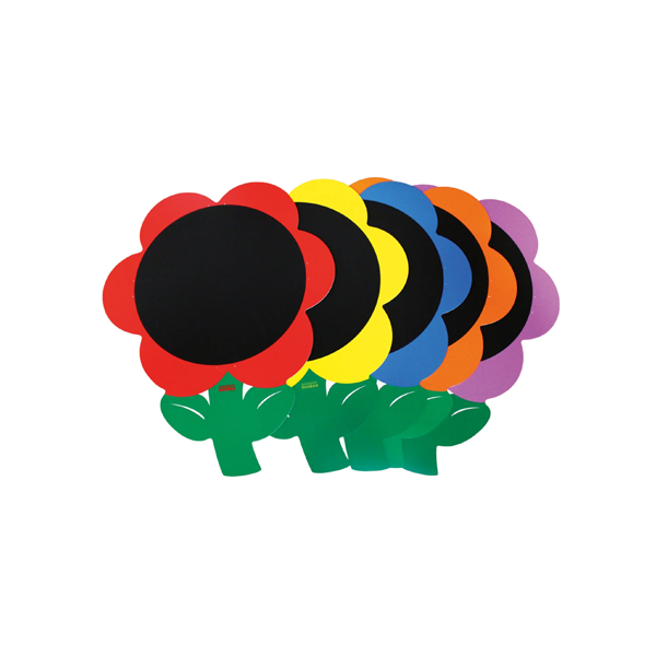 Set de 5 pizarras en forma de flor