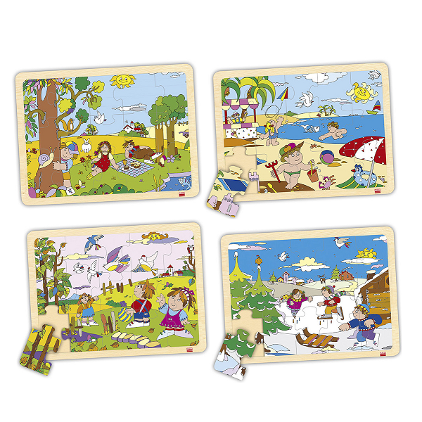 Puzzle las 4 estaciones. Set 4 u.