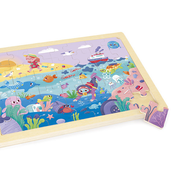 Eco-puzzle salvemos el planeta. Set 4 u.