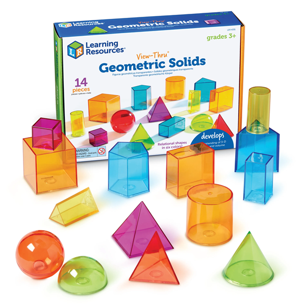 Set 14 figuras geometricas volumen transp.